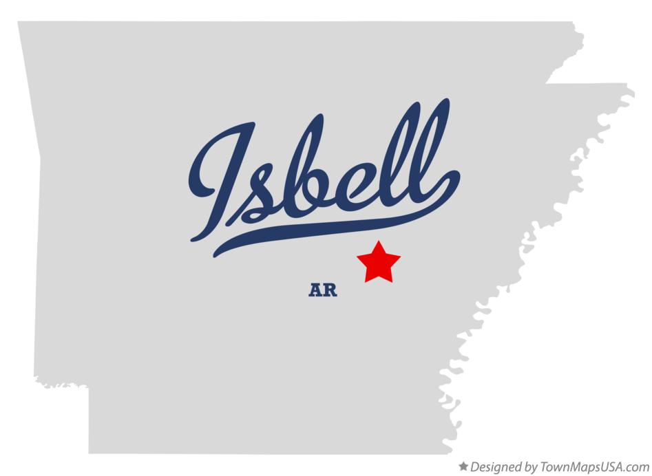 Map of Isbell Arkansas AR