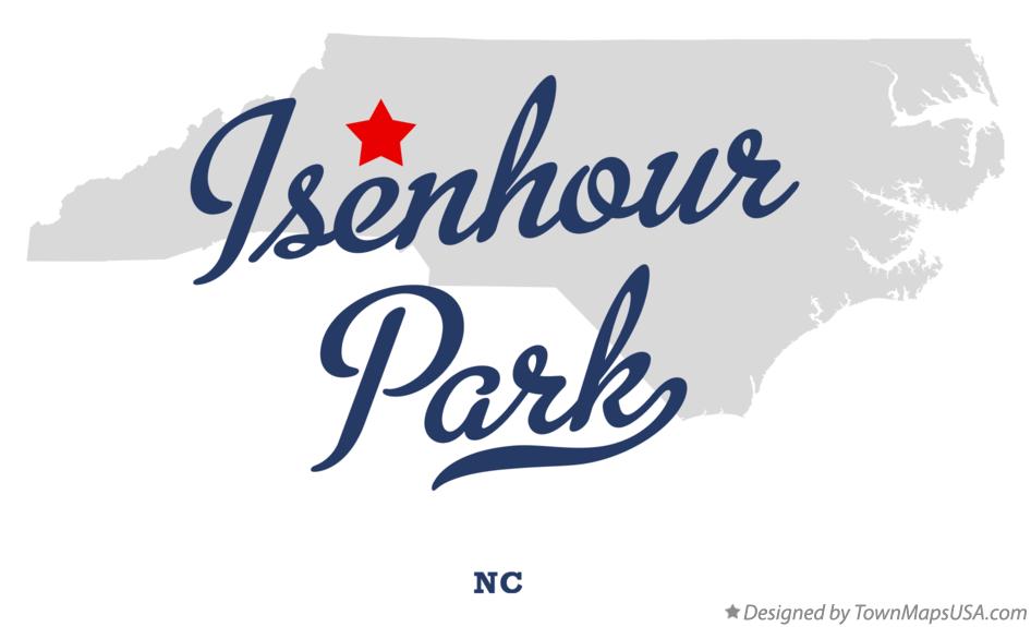 Map of Isenhour Park North Carolina NC