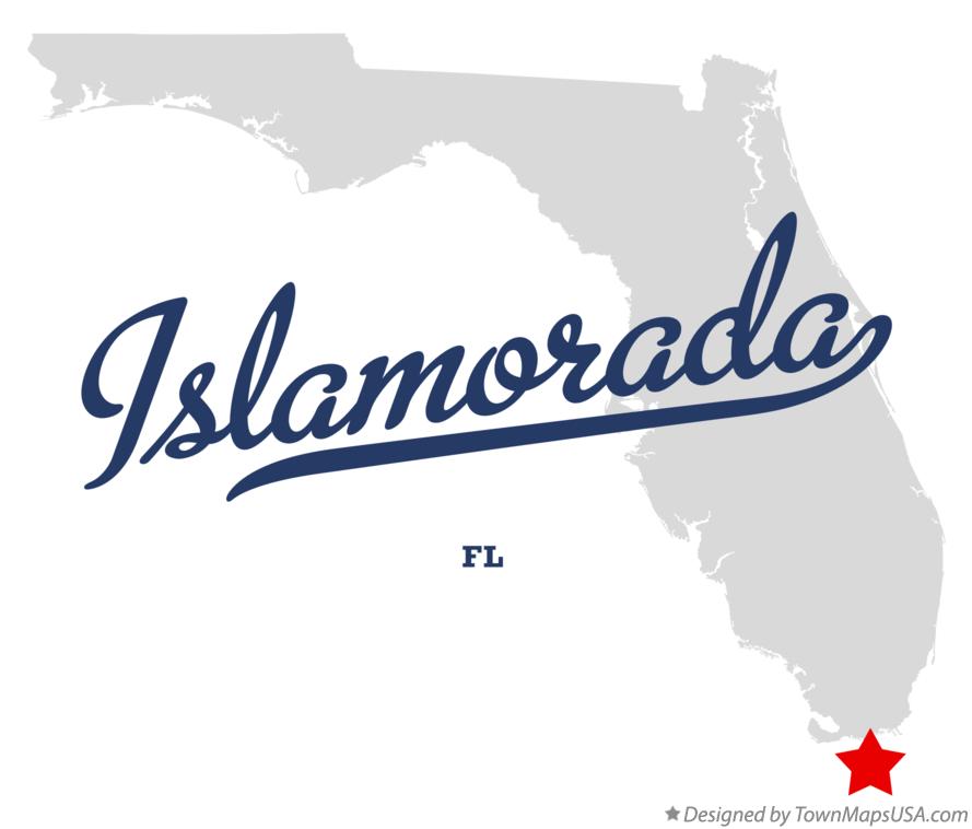 Map of Islamorada Florida FL
