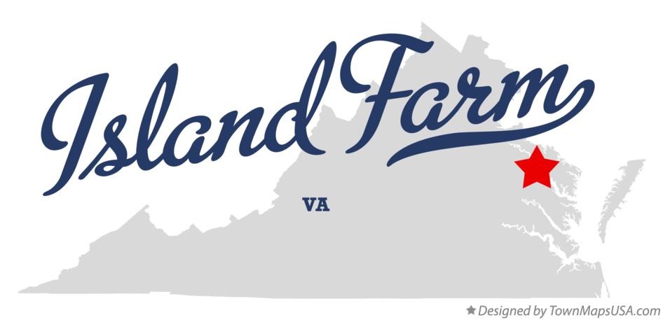 Map of Island Farm Virginia VA