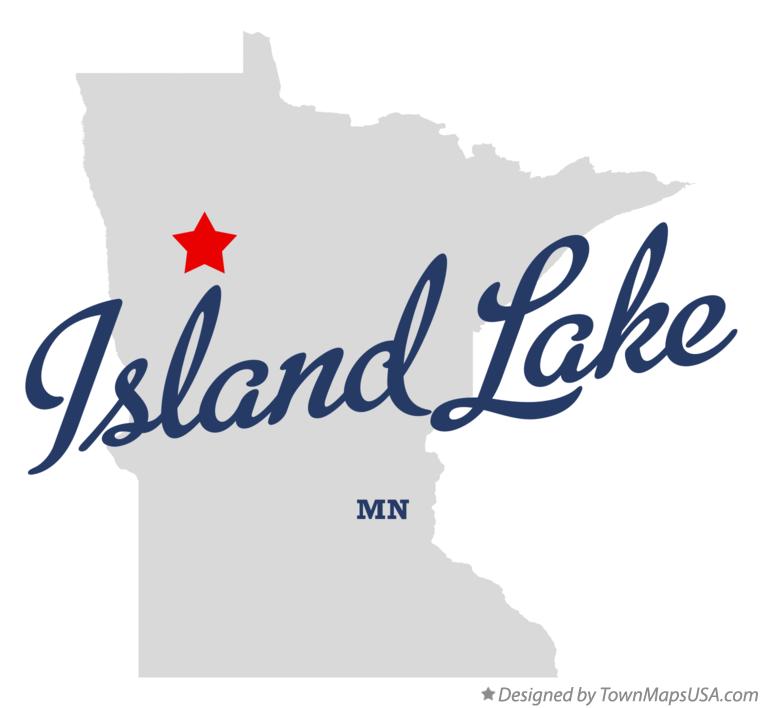 Map of Island Lake Minnesota MN