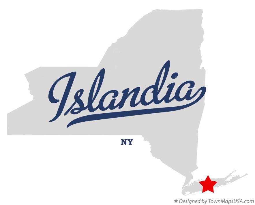 Map of Islandia New York NY