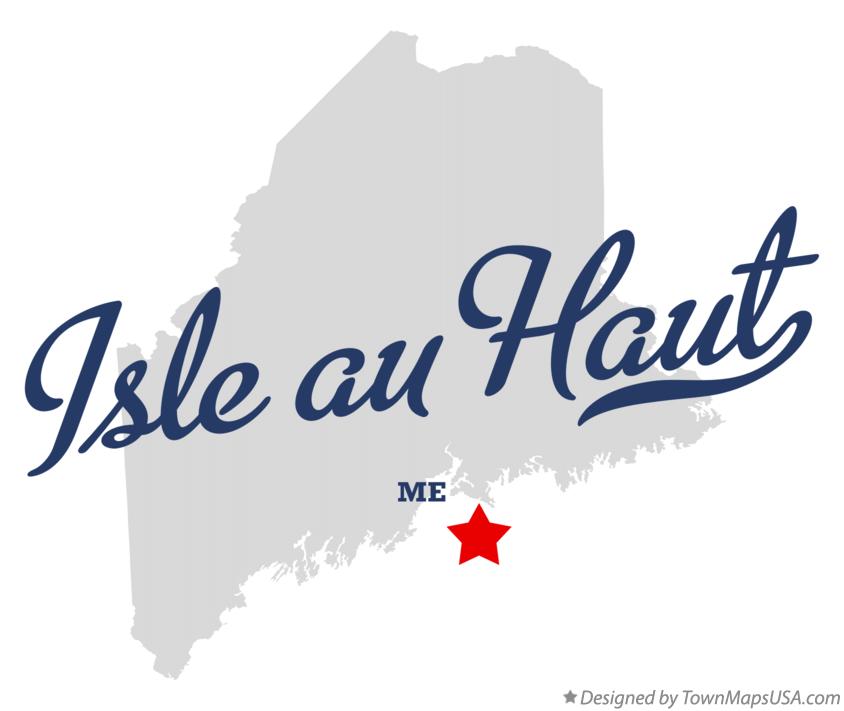 Map of Isle au Haut Maine ME