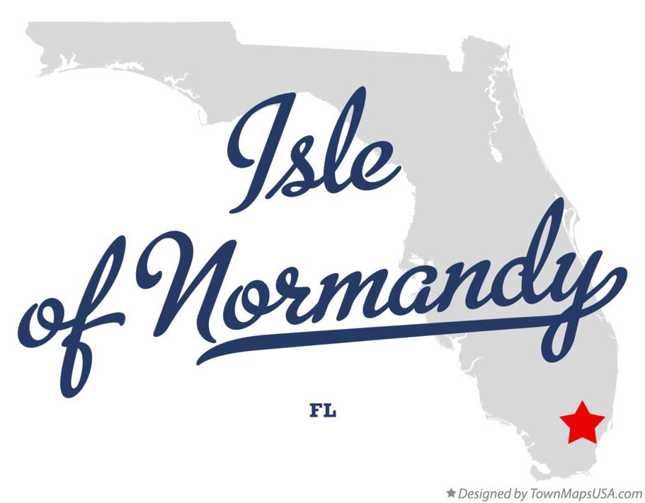 Map of Isle of Normandy Florida FL