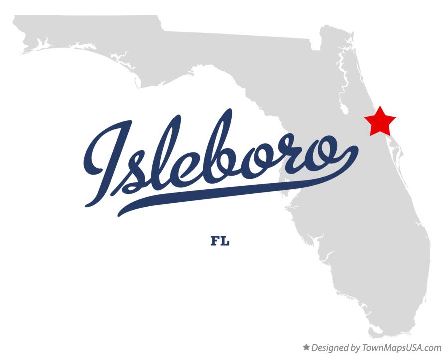 Map of Isleboro Florida FL