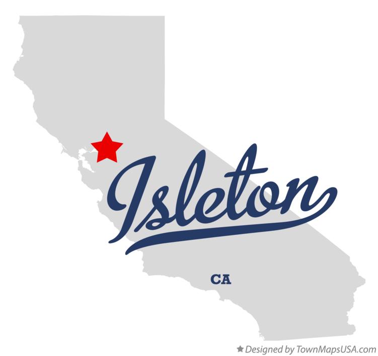 Map of Isleton California CA