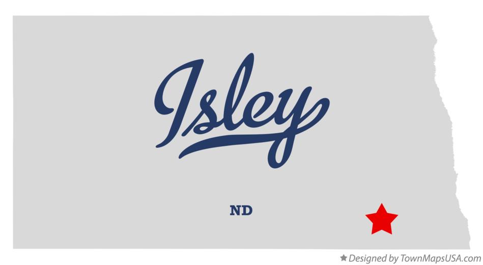 Map of Isley North Dakota ND