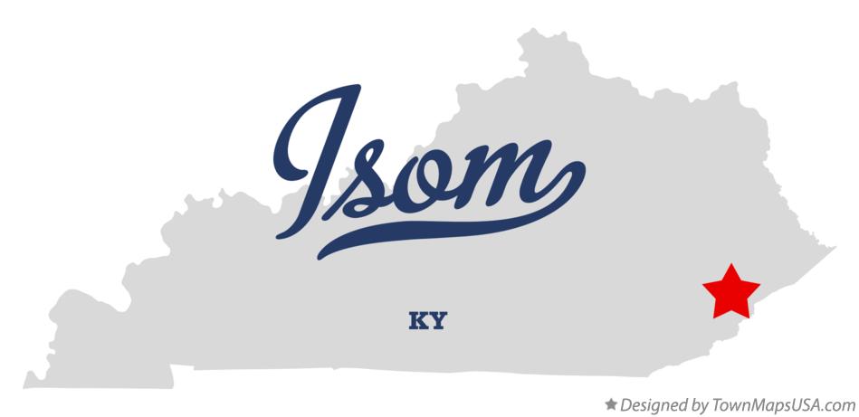Map of Isom Kentucky KY