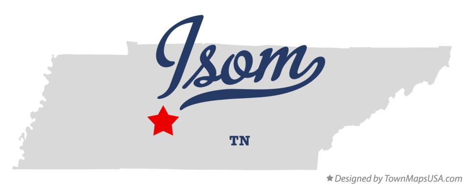 Map of Isom Tennessee TN