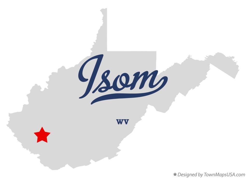 Map of Isom West Virginia WV