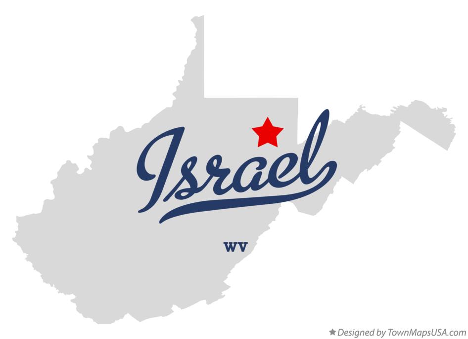 Map of Israel West Virginia WV