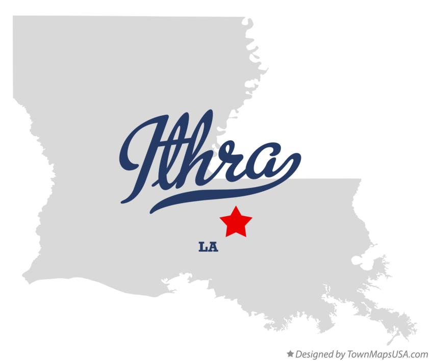 Map of Ithra Louisiana LA