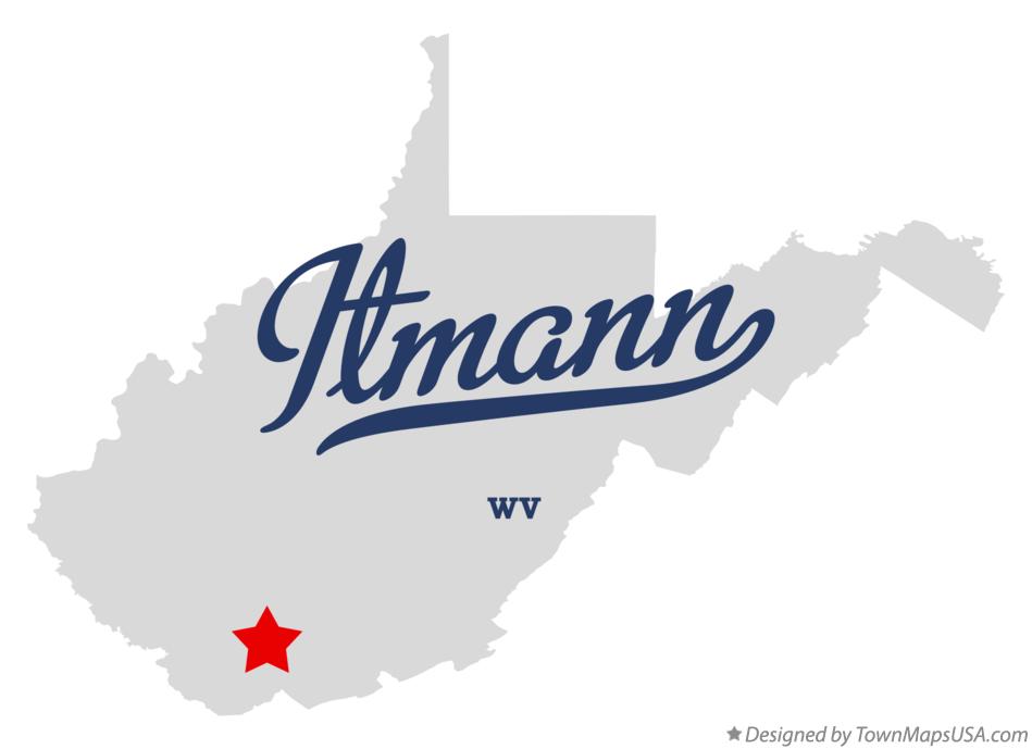 Map of Itmann West Virginia WV