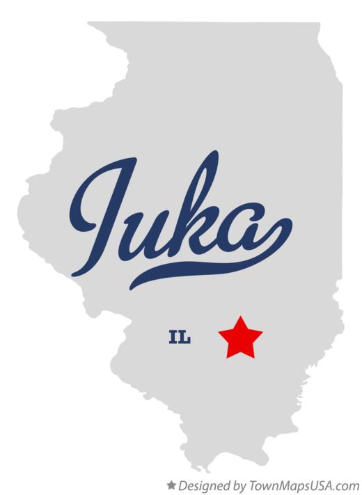 Map of Iuka Illinois IL