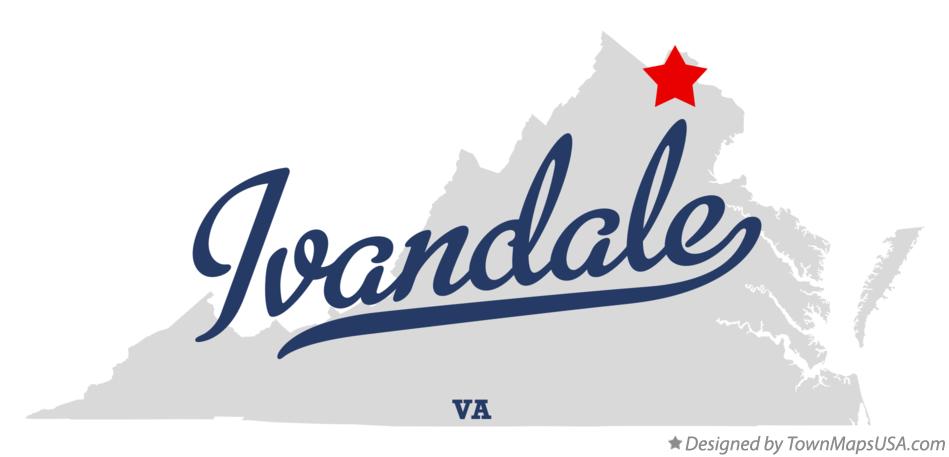 Map of Ivandale Virginia VA