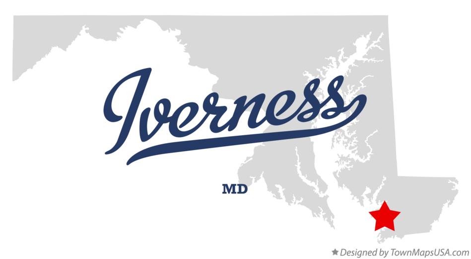 Map of Iverness Maryland MD
