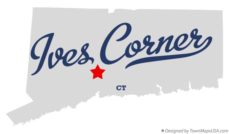 Map of Ives Corner Connecticut CT