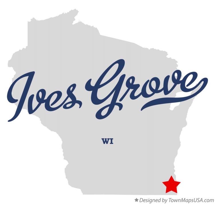 Map of Ives Grove Wisconsin WI