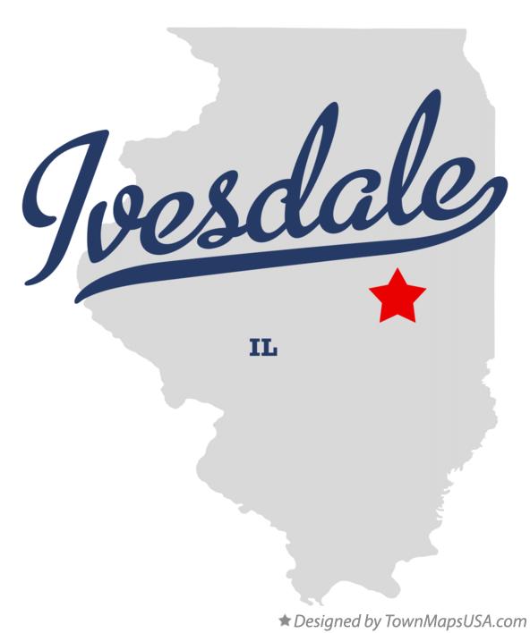 Map of Ivesdale Illinois IL