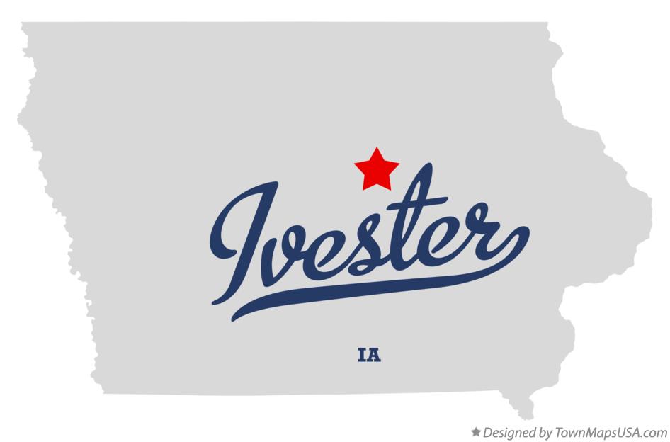 Map of Ivester Iowa IA