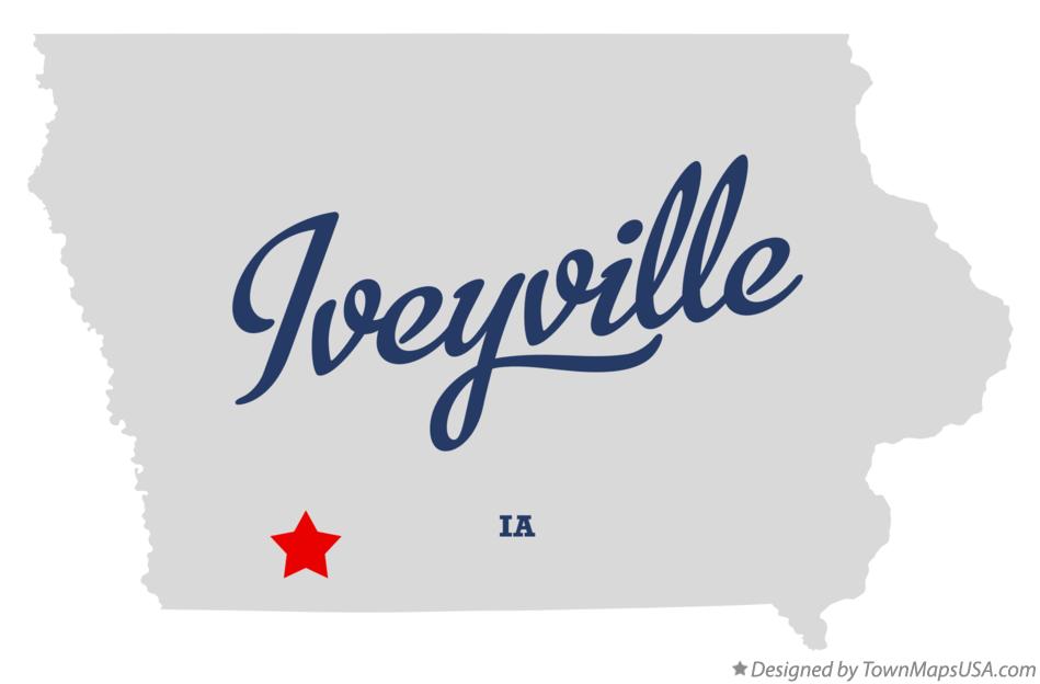 Map of Iveyville Iowa IA