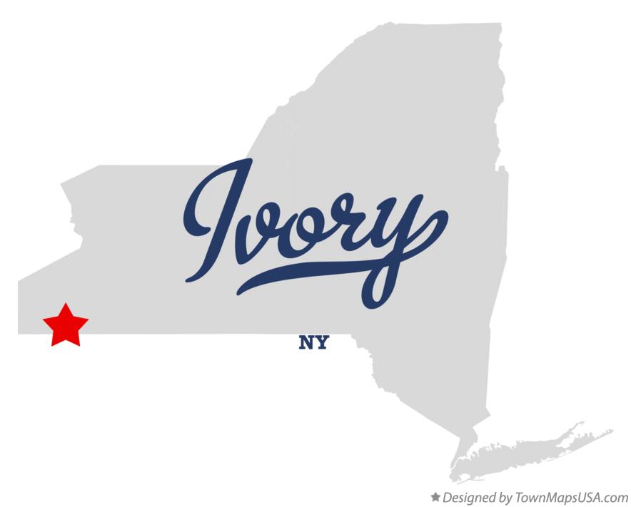 Map of Ivory New York NY