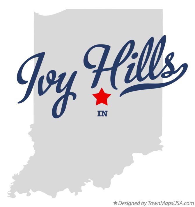Map of Ivy Hills Indiana IN