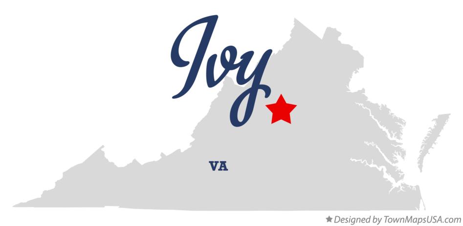 Map of Ivy Virginia VA