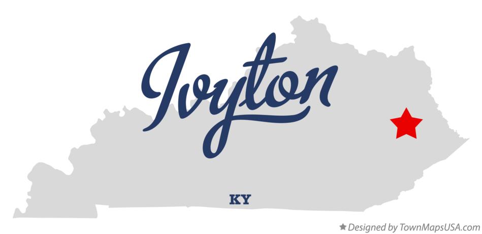 Map of Ivyton Kentucky KY