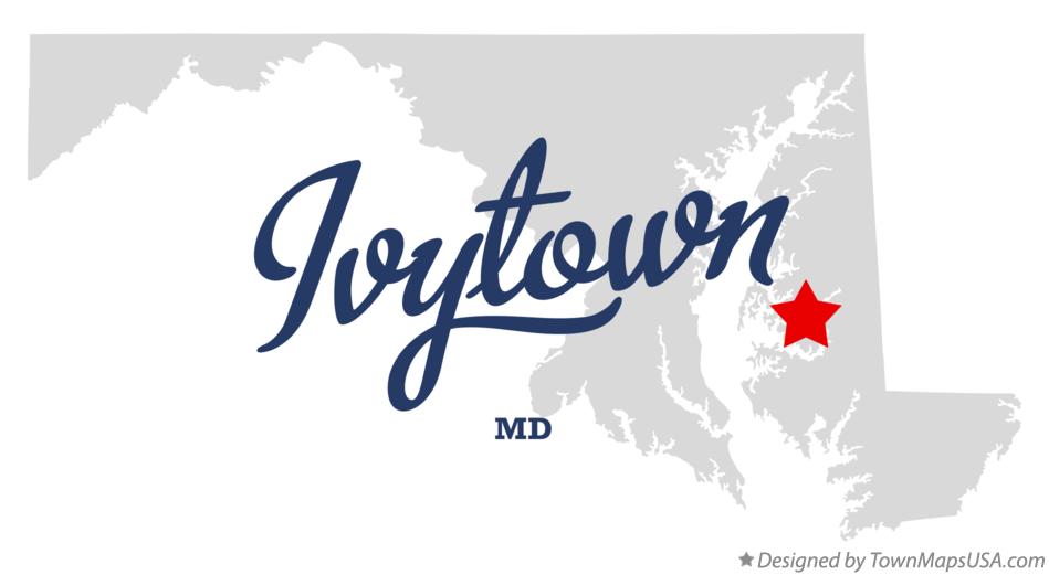 Map of Ivytown Maryland MD