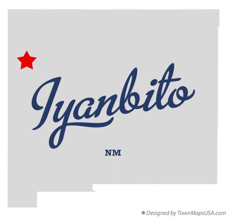 Map of Iyanbito New Mexico NM