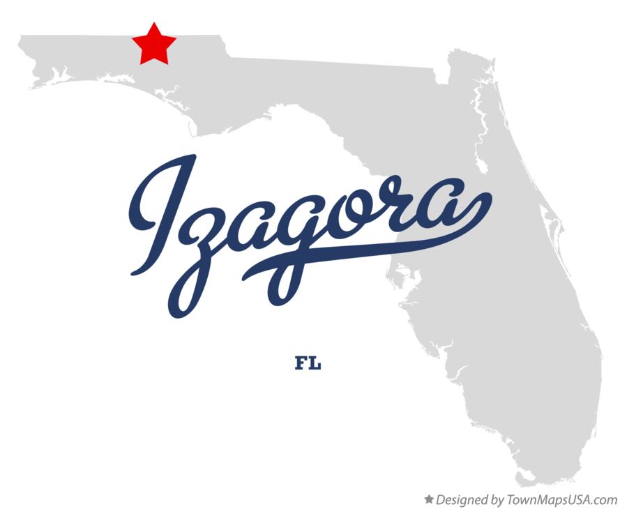 Map of Izagora Florida FL