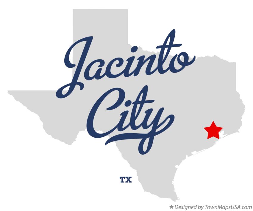 Map of Jacinto City Texas TX
