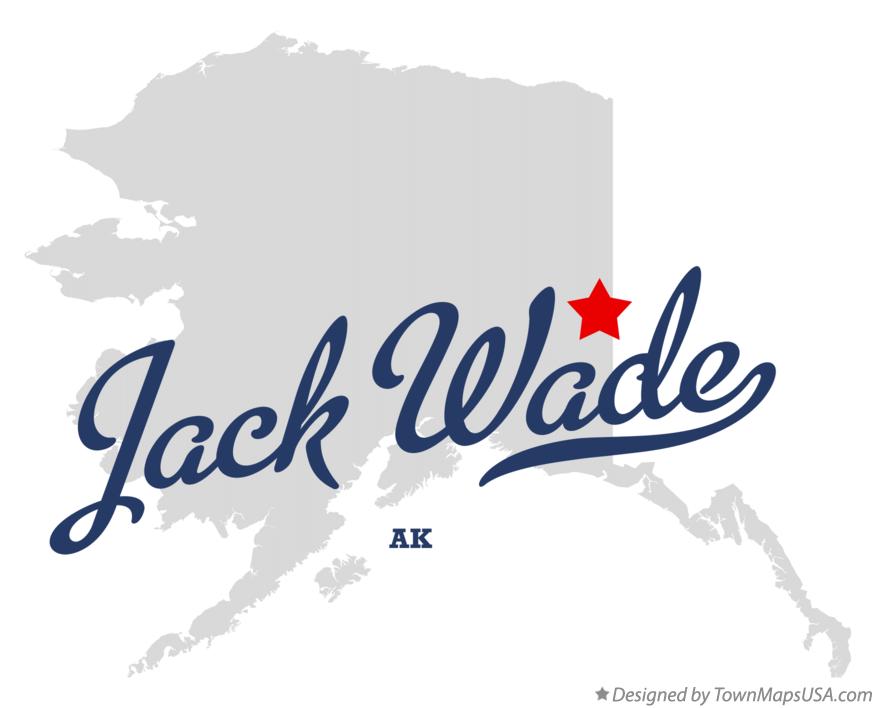 Map of Jack Wade Alaska AK