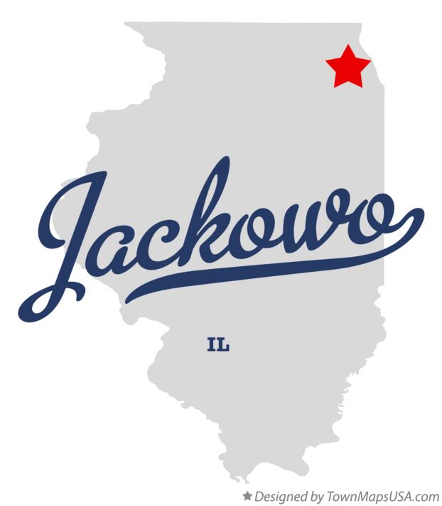 Map of Jackowo Illinois IL