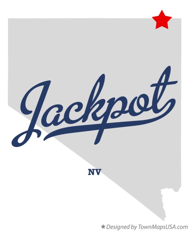 Map of Jackpot Nevada NV