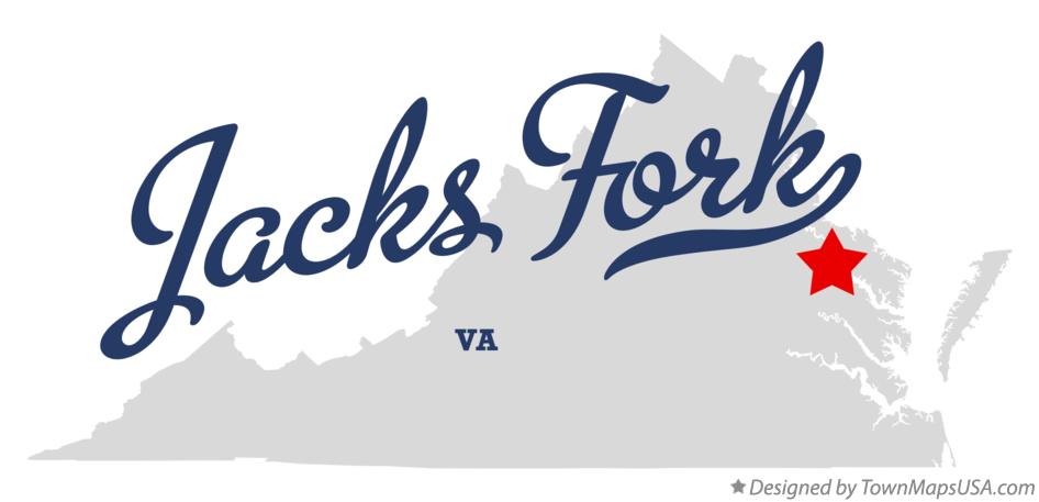 Map of Jacks Fork Virginia VA