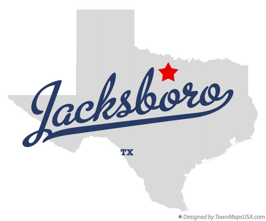 Map of Jacksboro Texas TX