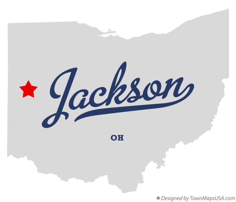 Map of Jackson Ohio OH