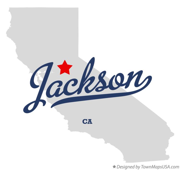 Map of Jackson California CA