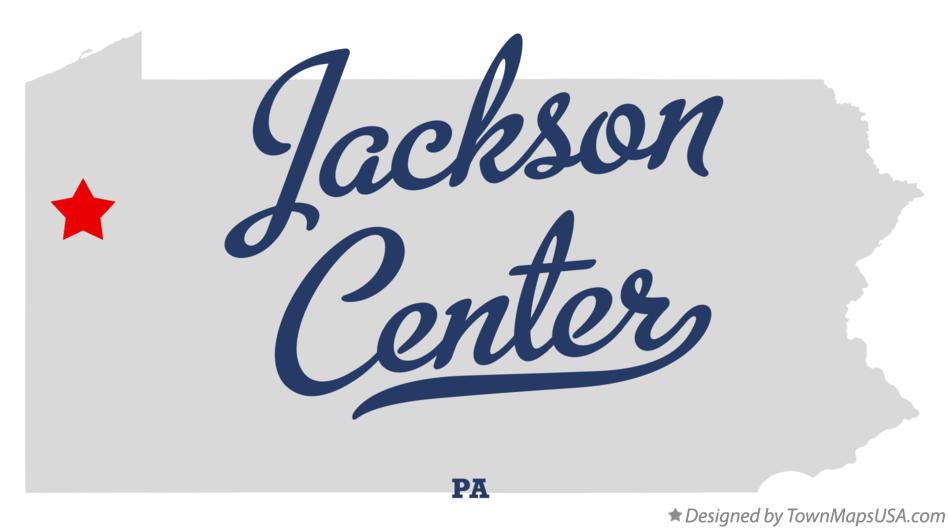Map of Jackson Center Pennsylvania PA