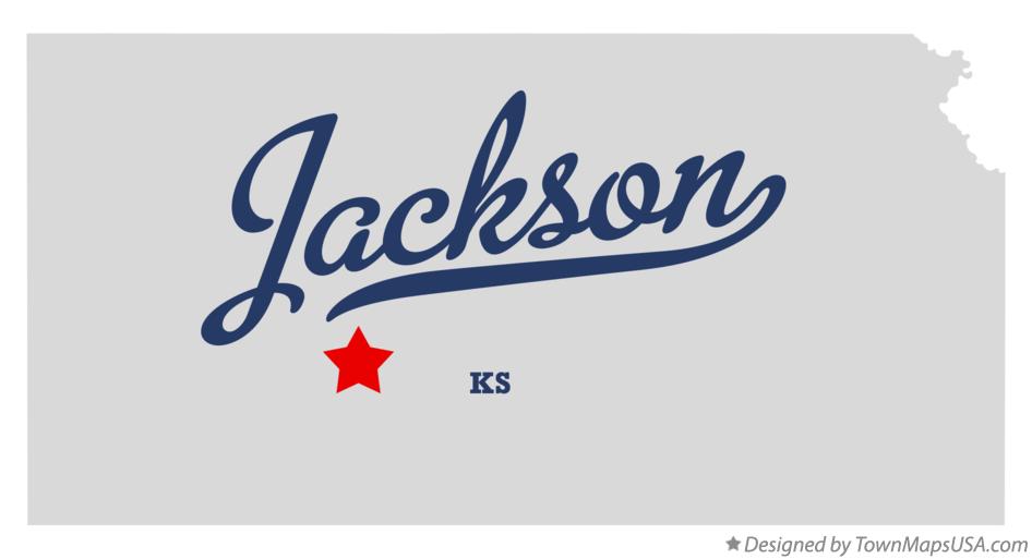 Map of Jackson Kansas KS