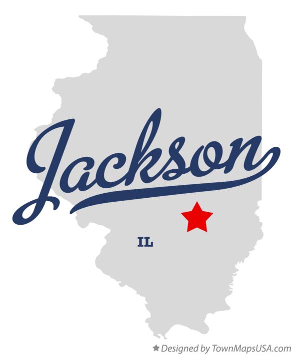 Map of Jackson Illinois IL