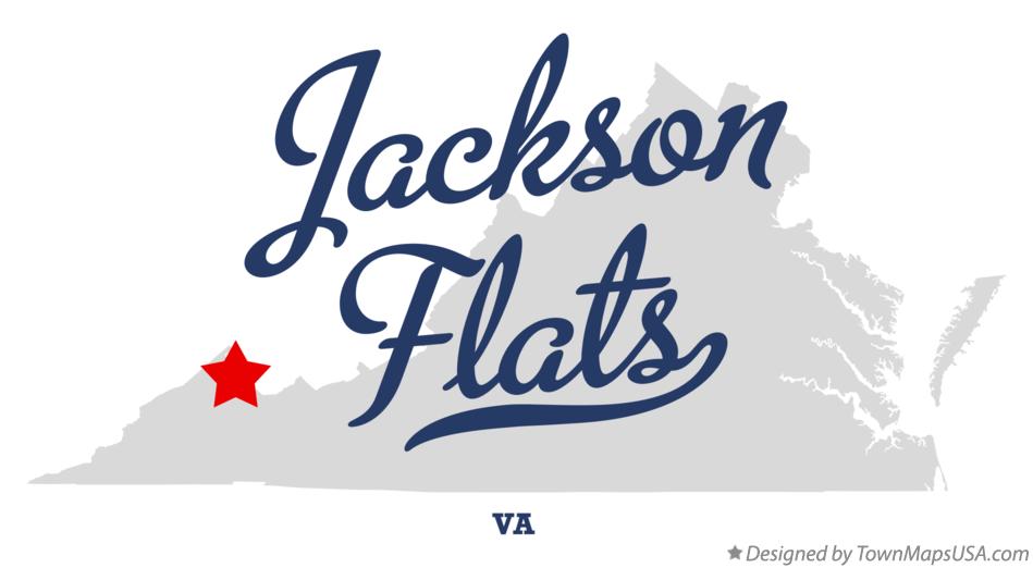 Map of Jackson Flats Virginia VA