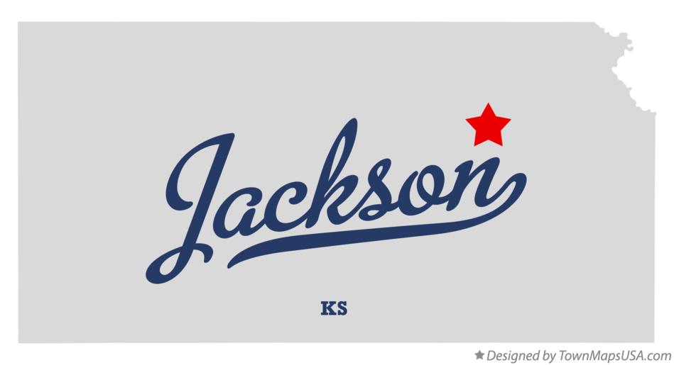 Map of Jackson Kansas KS