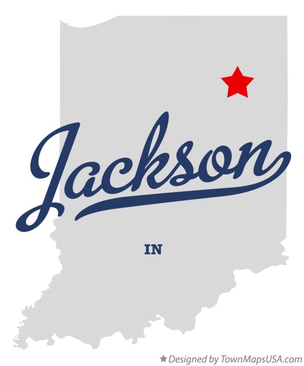 Map of Jackson Indiana IN