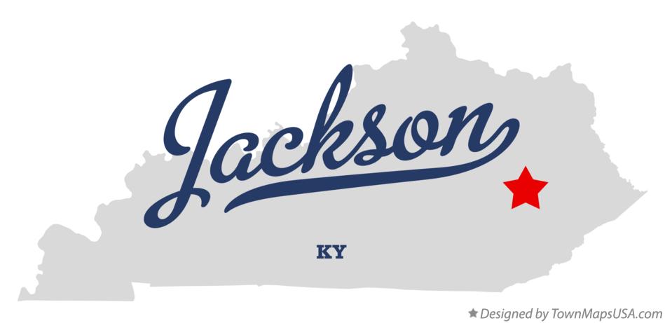 Map of Jackson Kentucky KY