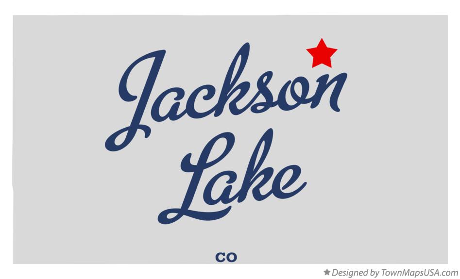 Map of Jackson Lake Colorado CO