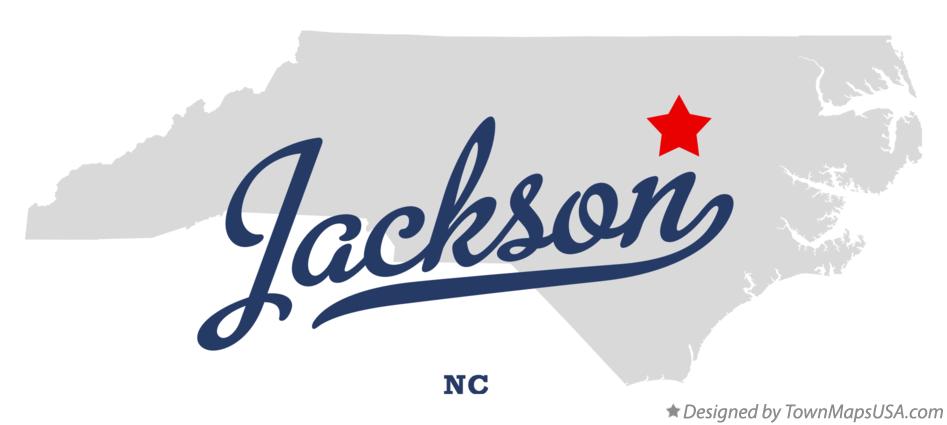 Map of Jackson North Carolina NC