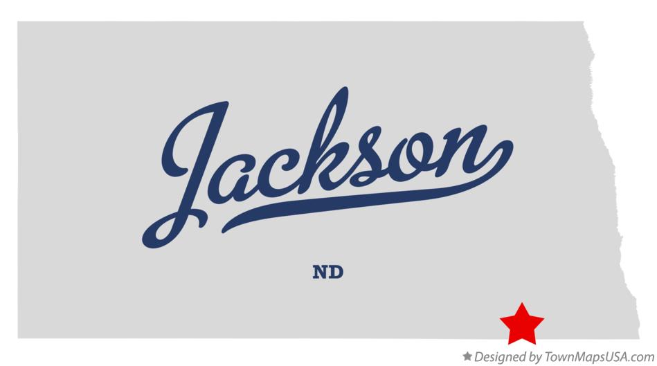 Map of Jackson North Dakota ND